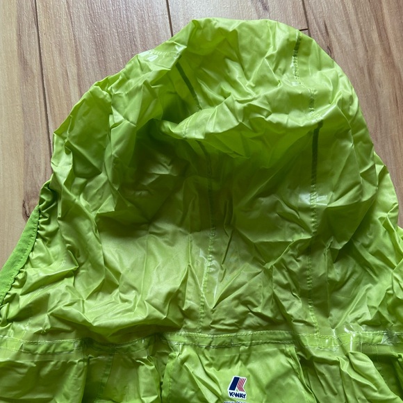 K-way packable jacket in yellow green | women US small - Picture 10 of 11